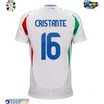 Moški Nogometni dresi Italija Bryan Cristante #16 Gostujoči EP 2024 Kratek Rokav